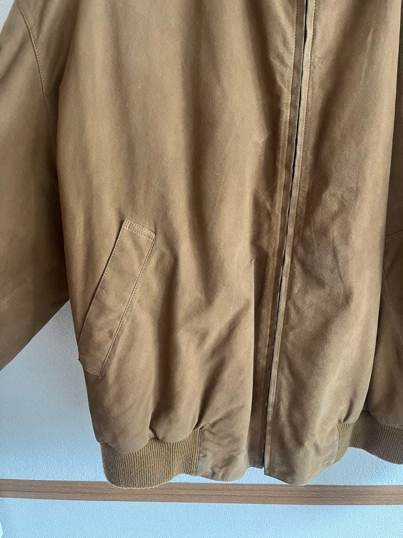 80s loewe レザースポーツジャケット　デタッチャブルカラー