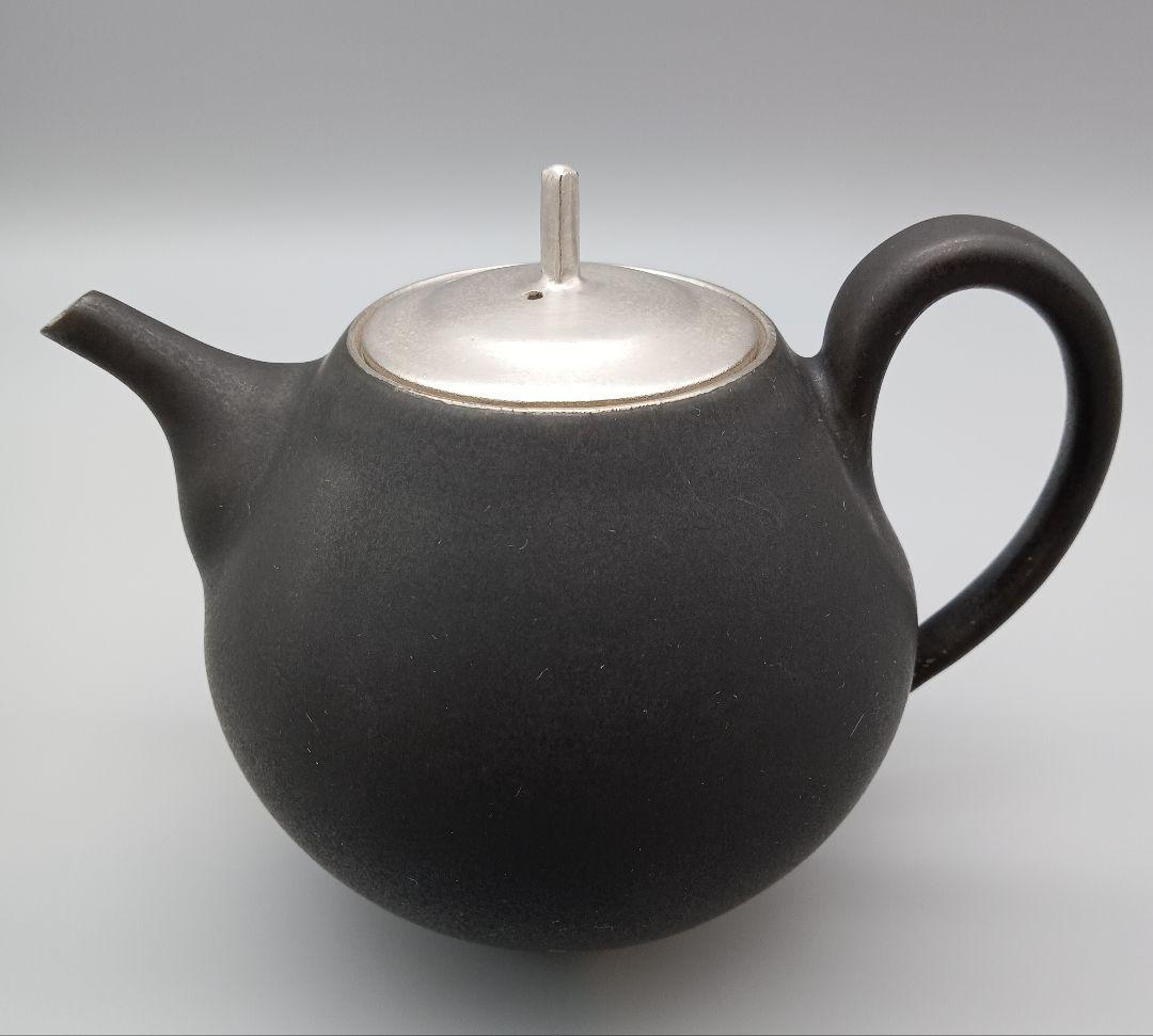 木下和美 銀彩 ポット 注器 / カップ＆ソーサー セット