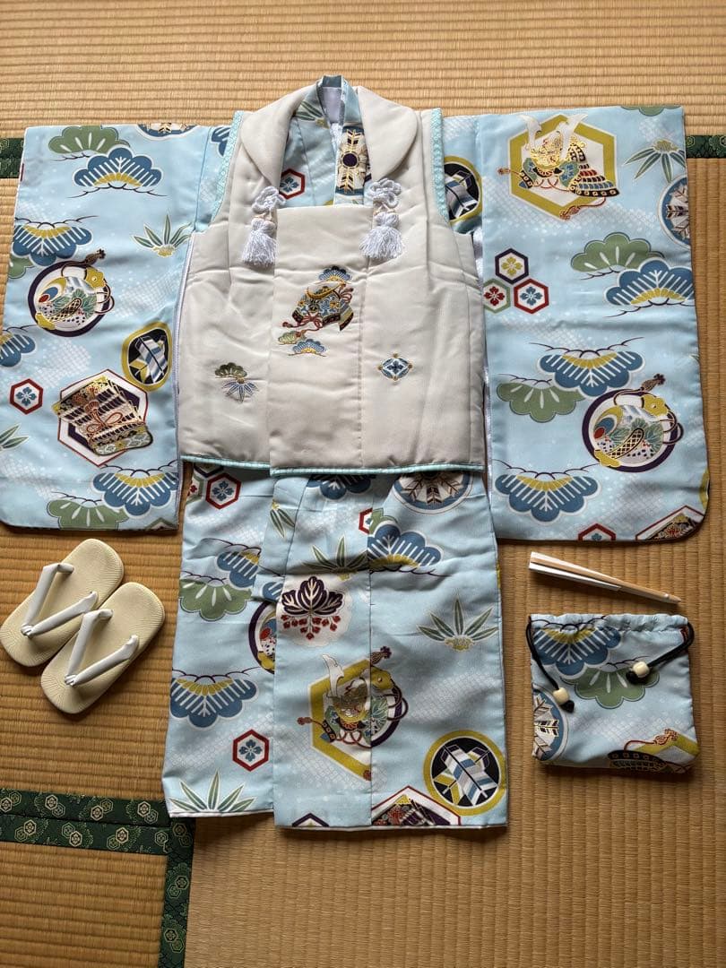 七五三　男子3歳祝い着　未使用