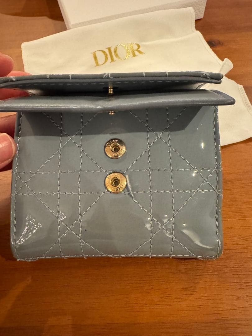 Dior ディオール 折り財布 三つ折財布 エナメル