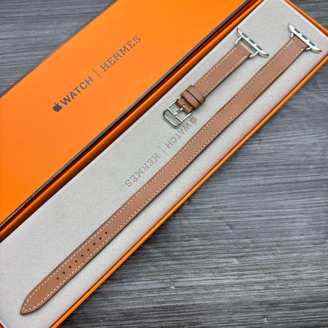 2914 Apple Watch エルメス　ゴールド　ドゥブルトゥール　二重