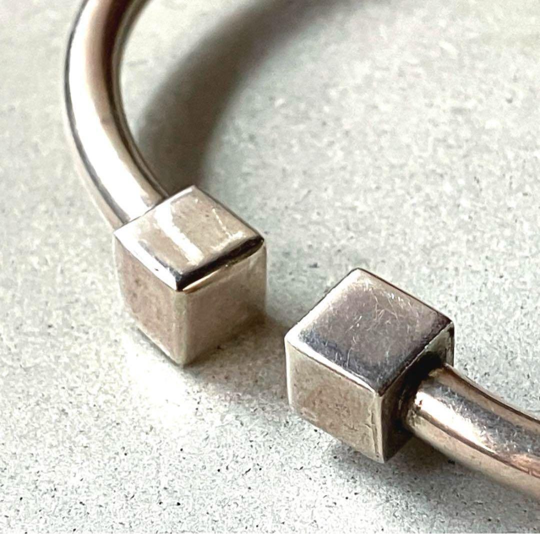 希少 メキシコ製 VINTAGE CUBE バングル ブレスレット 925