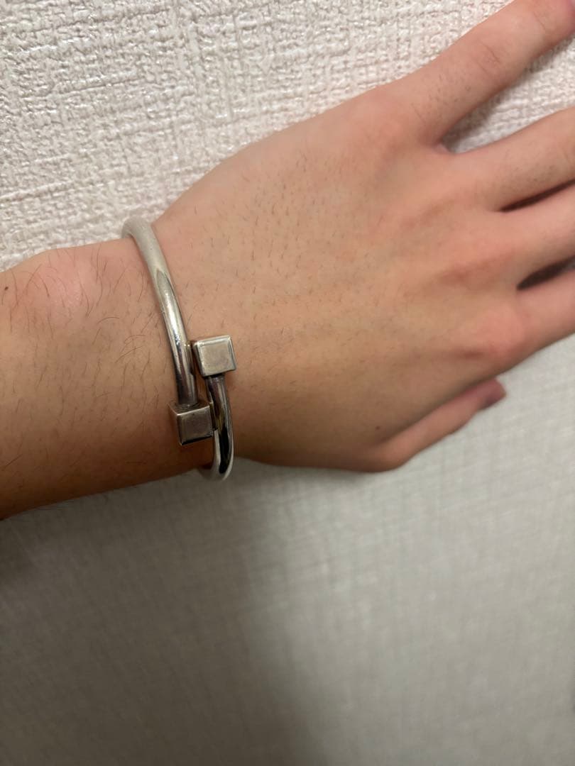 希少 メキシコ製 VINTAGE CUBE バングル ブレスレット 925