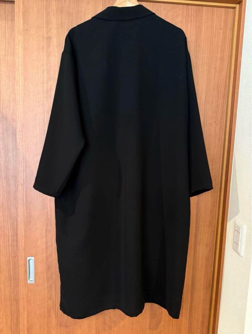 mizuiro ind(ミズイロインド)ワイドテーラードコート黒ブラック