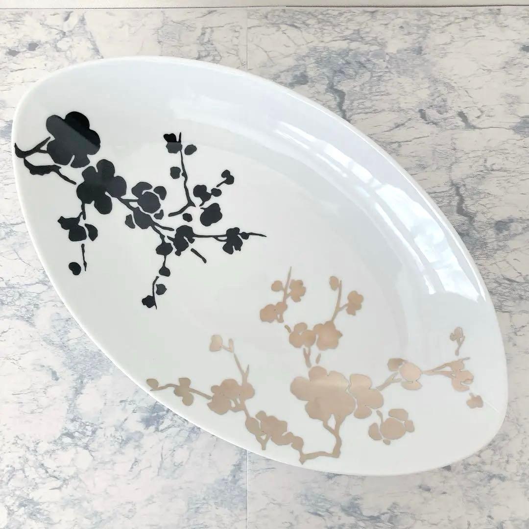 【希少】レイノー リモージュ オンブラージュ オーバルプレート 特大42cm