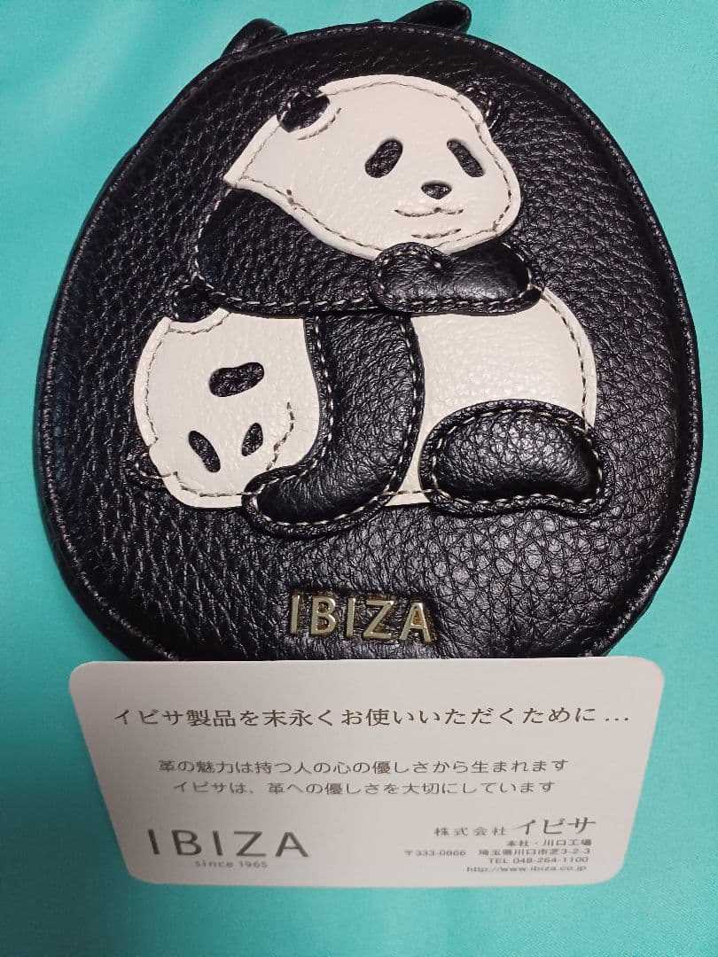 IBIZA　イビサ　バッグチャーム　マスコット マルチケース　双子パンダ
