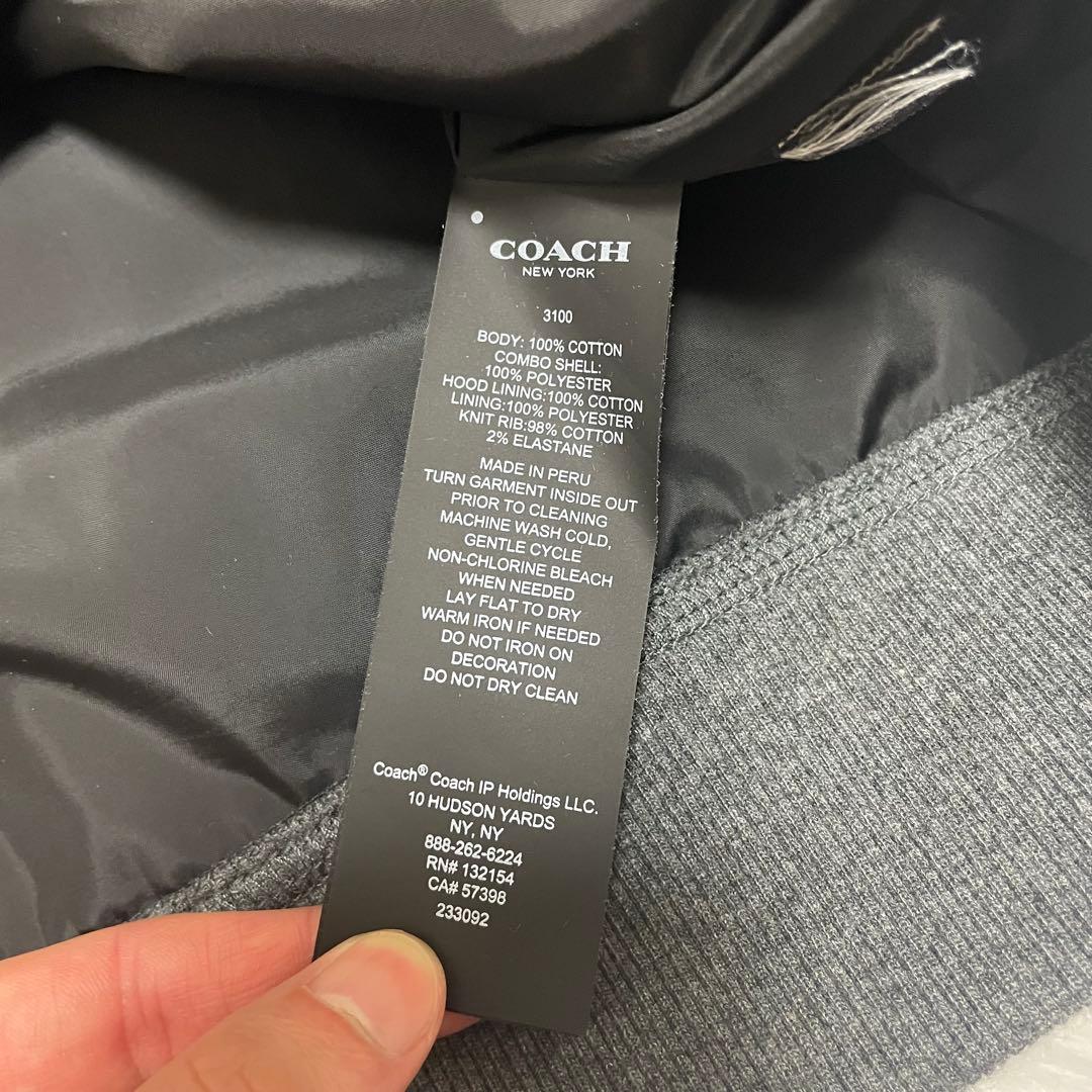 美品　COACH シグネチャー パーカー Mサイズ フルジップ コーチ