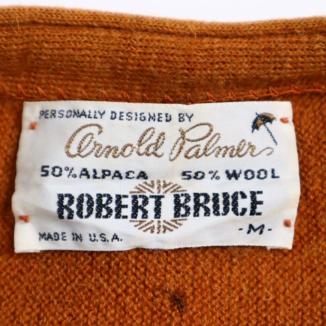 60s 70s USA製 ROBERTBRUCE アルパカ ウール カーディガン