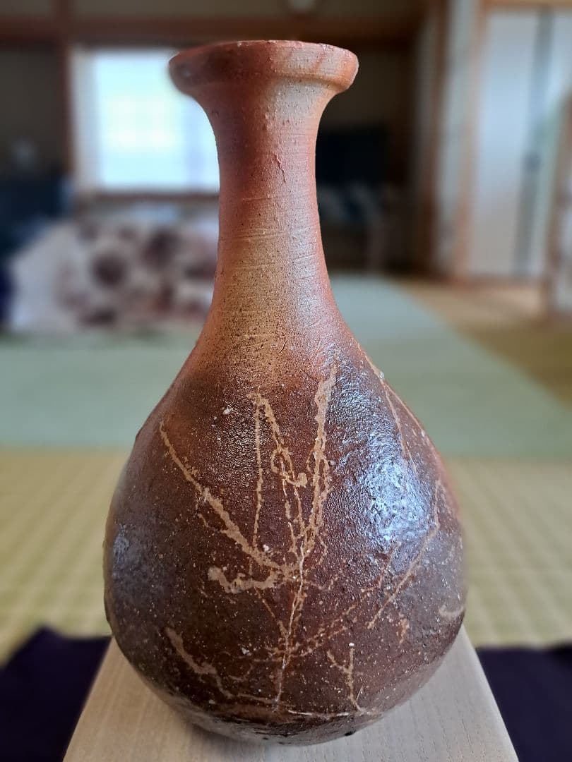 【人間国宝】伊勢崎淳　花入れ