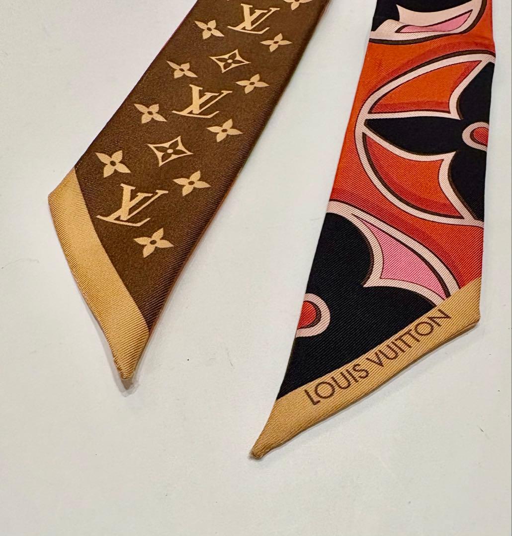 ヴィトン☆バンドー　モノグラム　スカーフ　LV柄　ストール　ロゴ