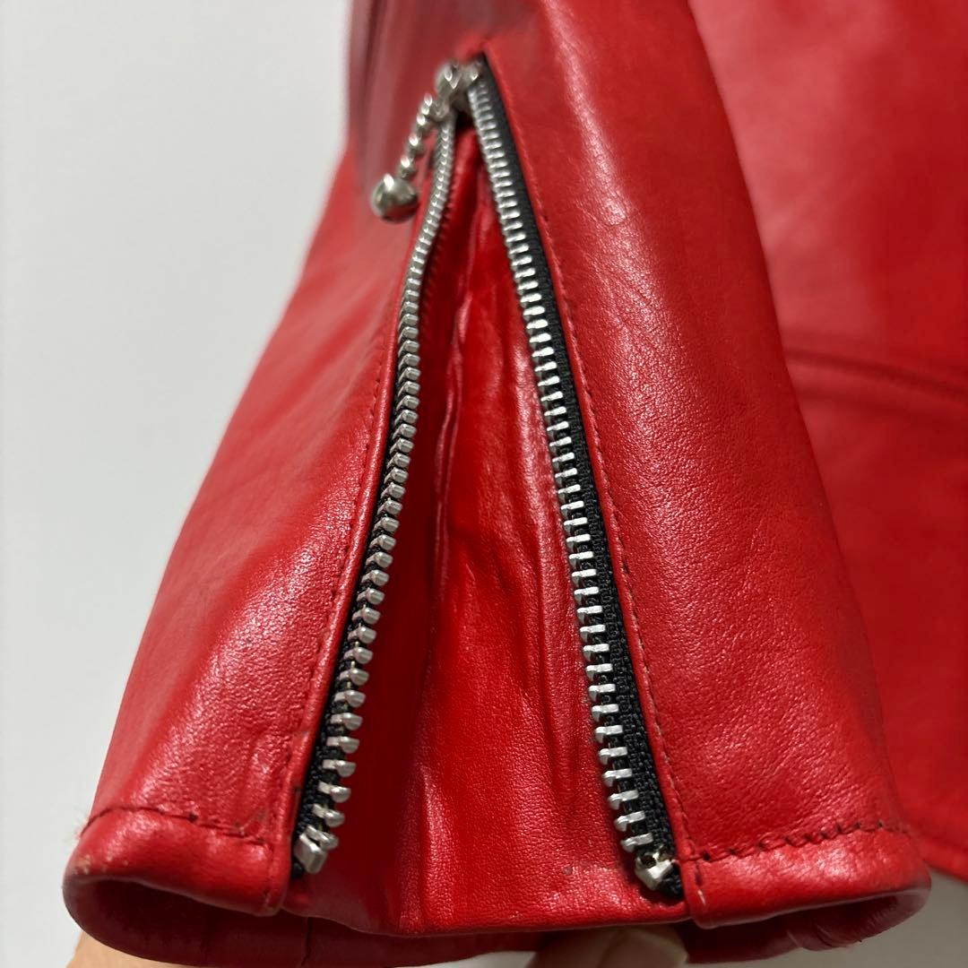 琥*丸様 【値下げ】HORN WORKS ホーンワークス レザー　赤　レッド