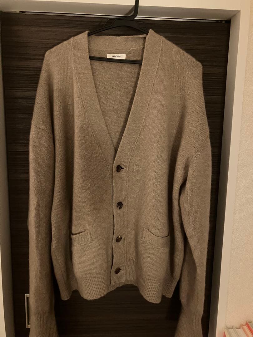 【INTÉRIM】NATURAL BROWN CASHMERE CARDIGAN