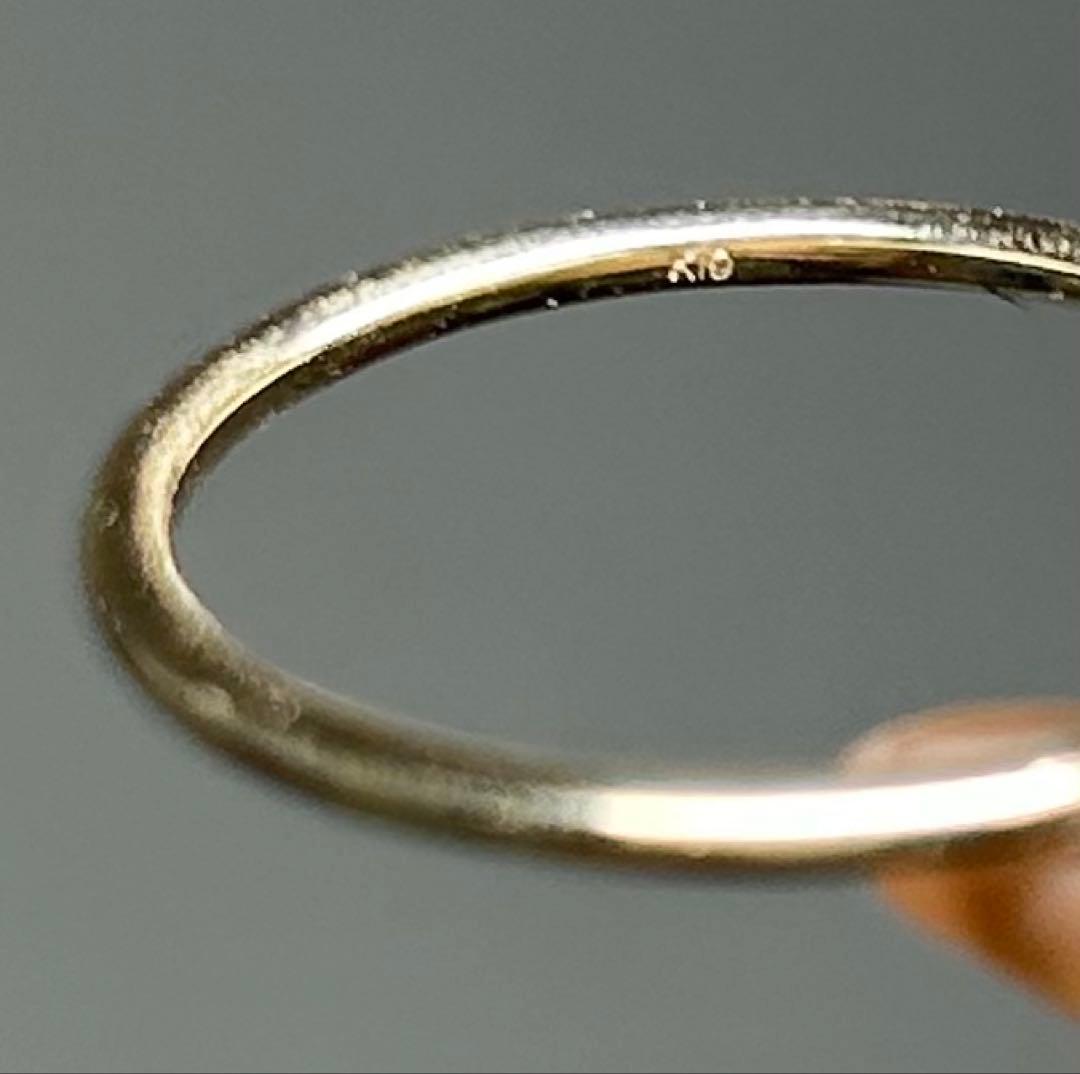 【Nude Ring / middy】 K10 シンプルリング イエローゴールド