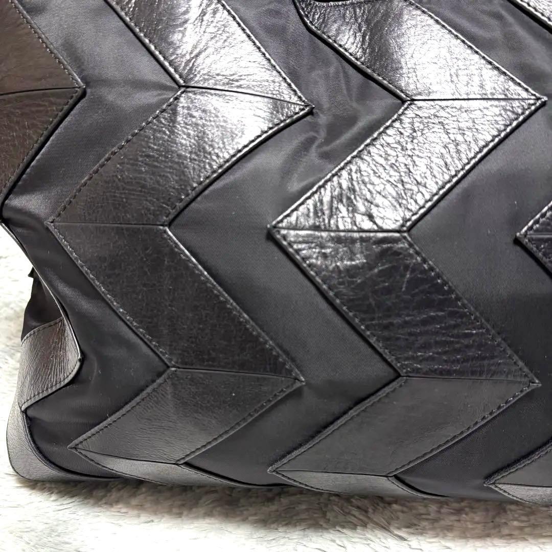イッセイミヤケ/ISSEYMIYAKE⭐︎トートバッグ レザー ナイロン A4 革
