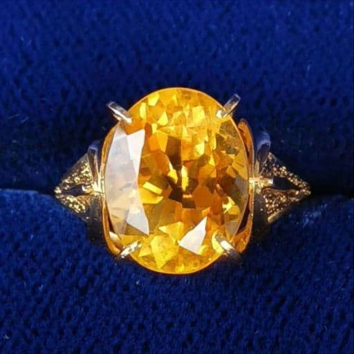 K18 トパーズリング 12号