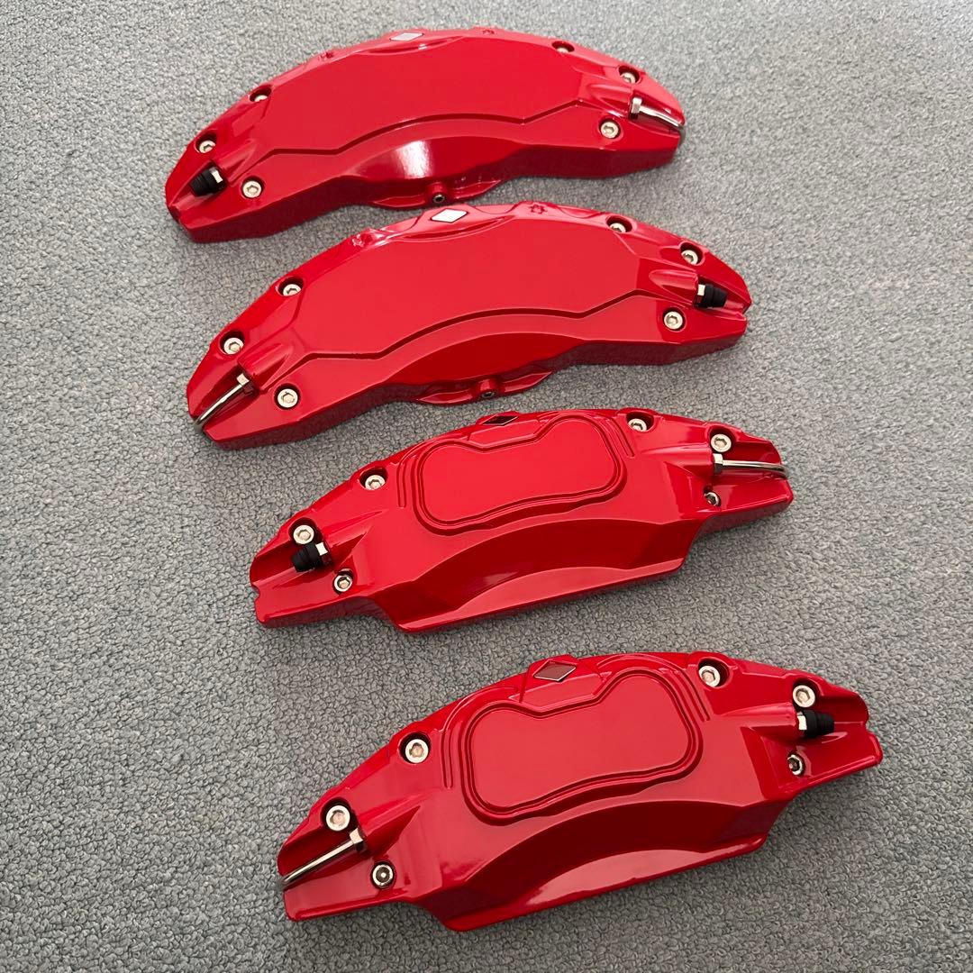 赤色 ブレーキキャリパー(TESLAロゴデカール付き)