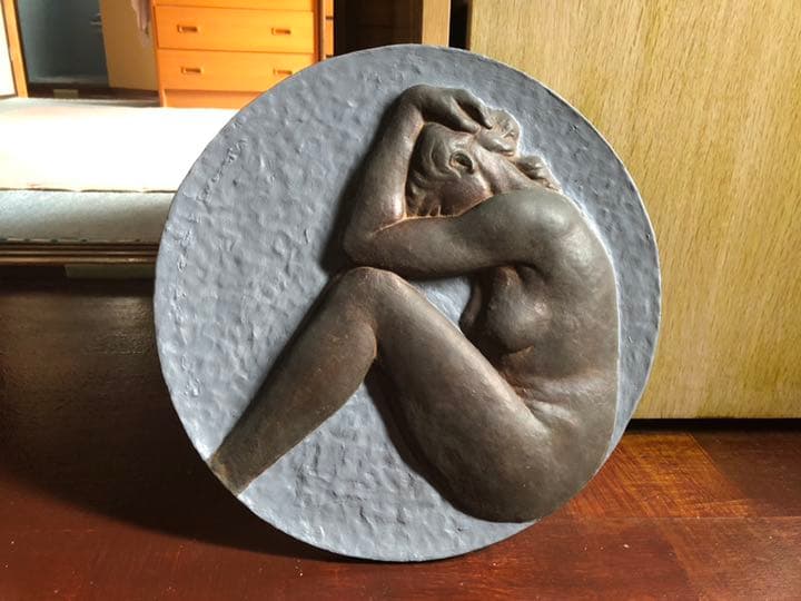 今村三郎作品 レリーフ石膏彫刻芸術 各一点10万円