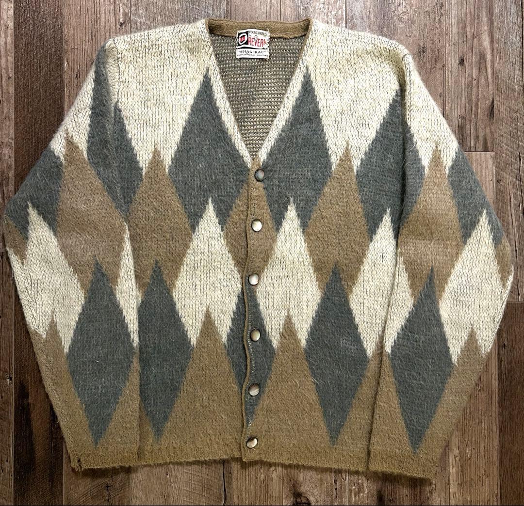 60s ビンテージ REVERE モヘア カーディガン カートコバーン　亀梨和也