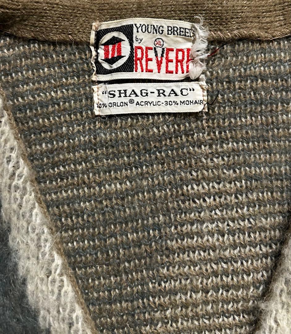 60s ビンテージ REVERE モヘア カーディガン カートコバーン　亀梨和也