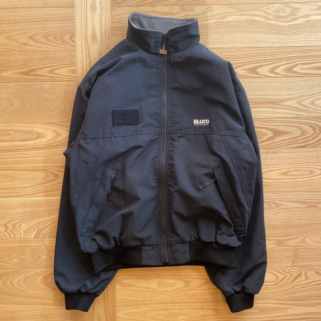 日*式様 BLUCO ブルコ 60/40シェルジャケット 黒 L フリースインナ