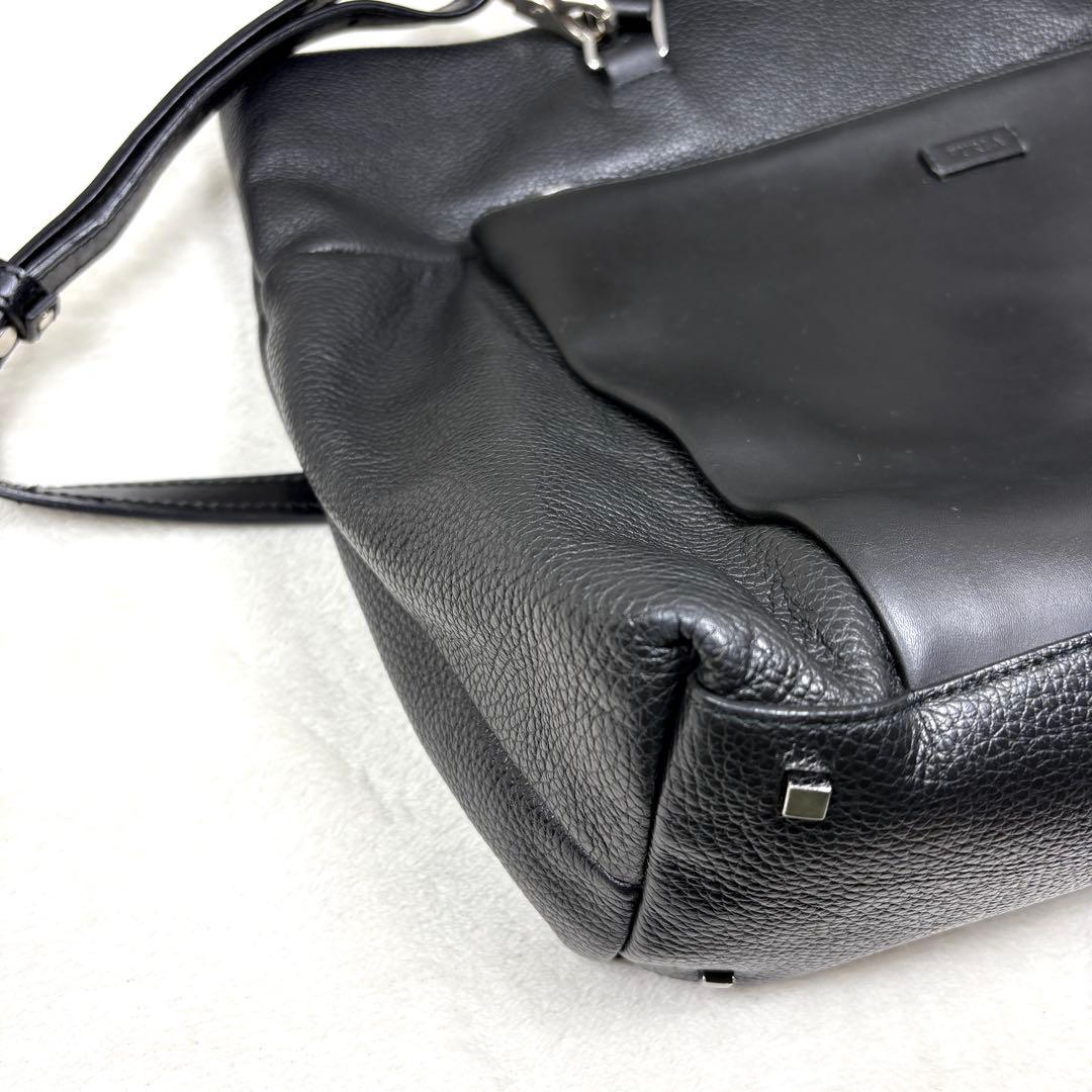 FURLA フルラ トートバッグ 2WAY オールレザー ブラック A4