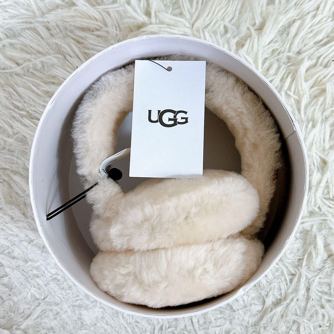 【大人気・新品】 UGG アグ イヤーマフ 耳あて チェスナット ロゴ刺繍