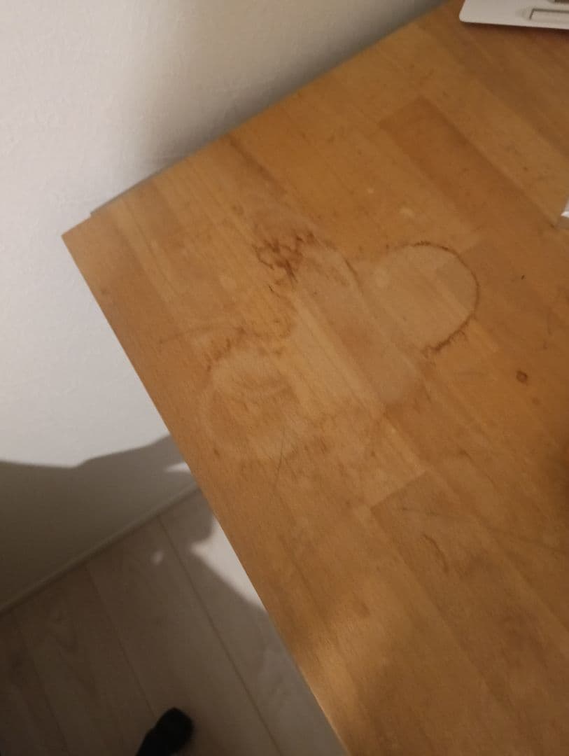 イケアデスク3点セットナチュラルウッドレールベリとキャビネット付引き取り限定販売