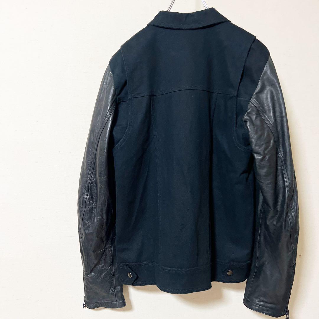 TWC Shaun White Leather×Denim Jacket
