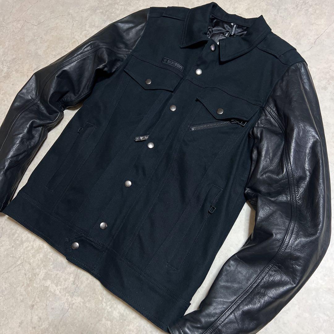 TWC Shaun White Leather×Denim Jacket