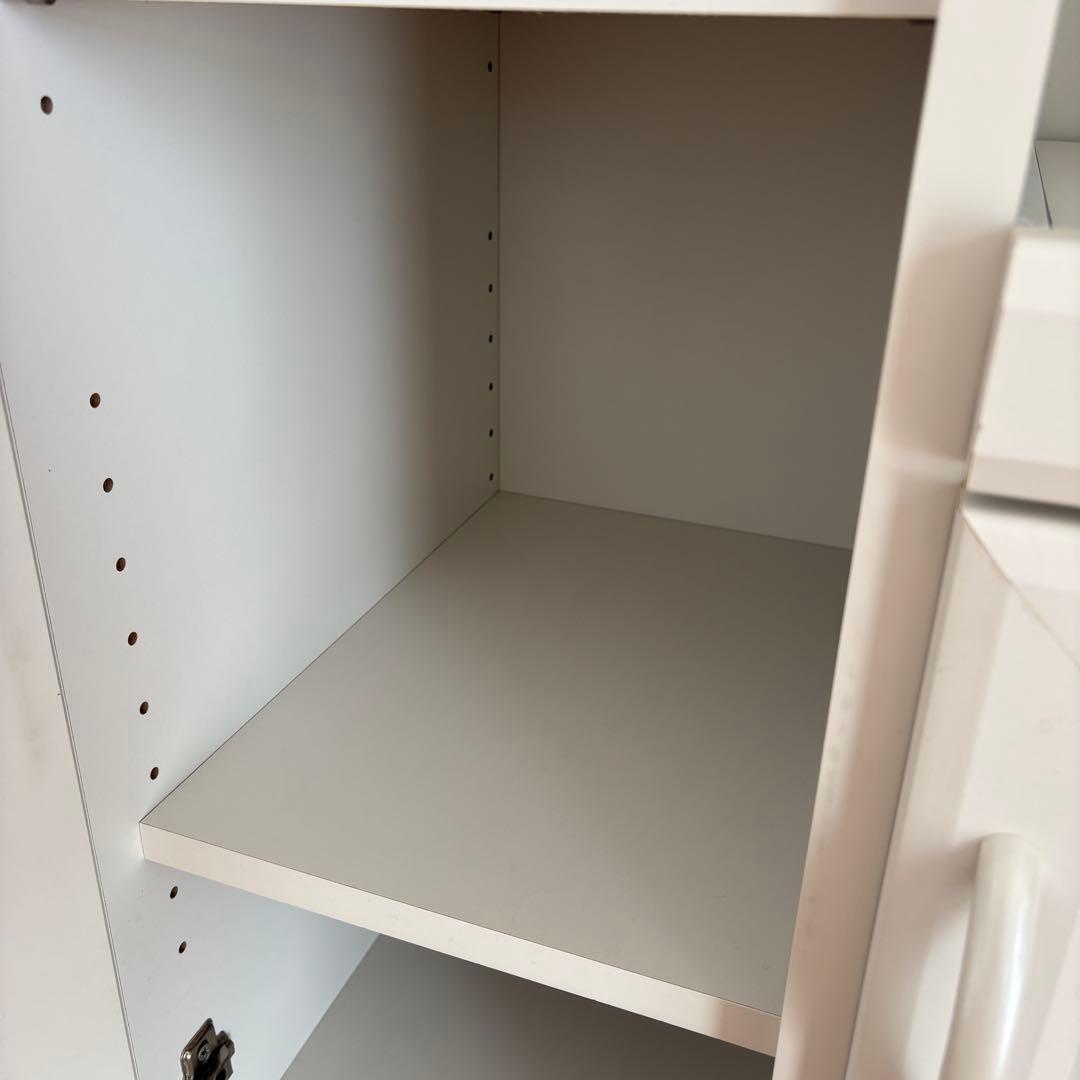 【即日発送】セルシナ カップボード ホワイト　レンジ台　食器棚　シンプル