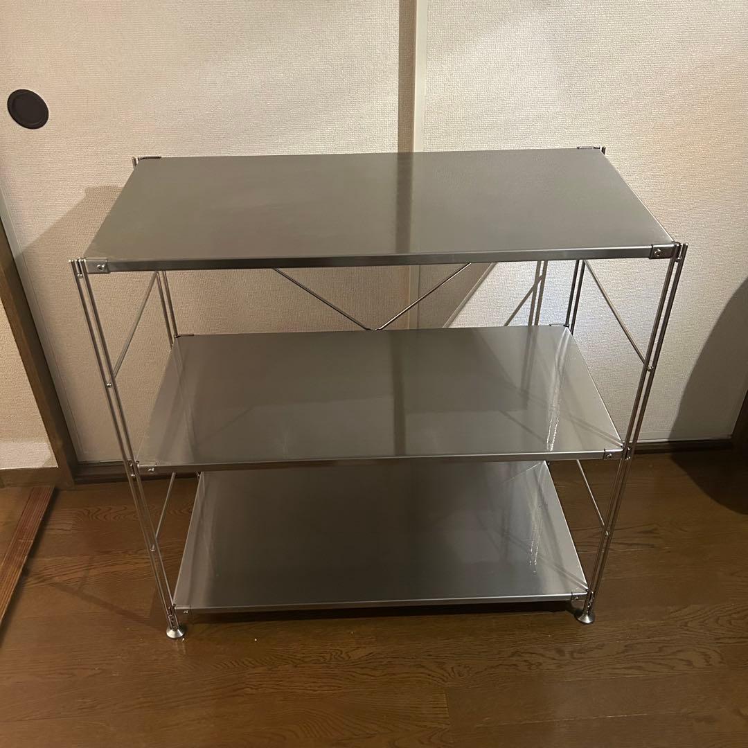 無印良品 ステンレスユニットシェルフ ステンレス棚セット ワイド 小
