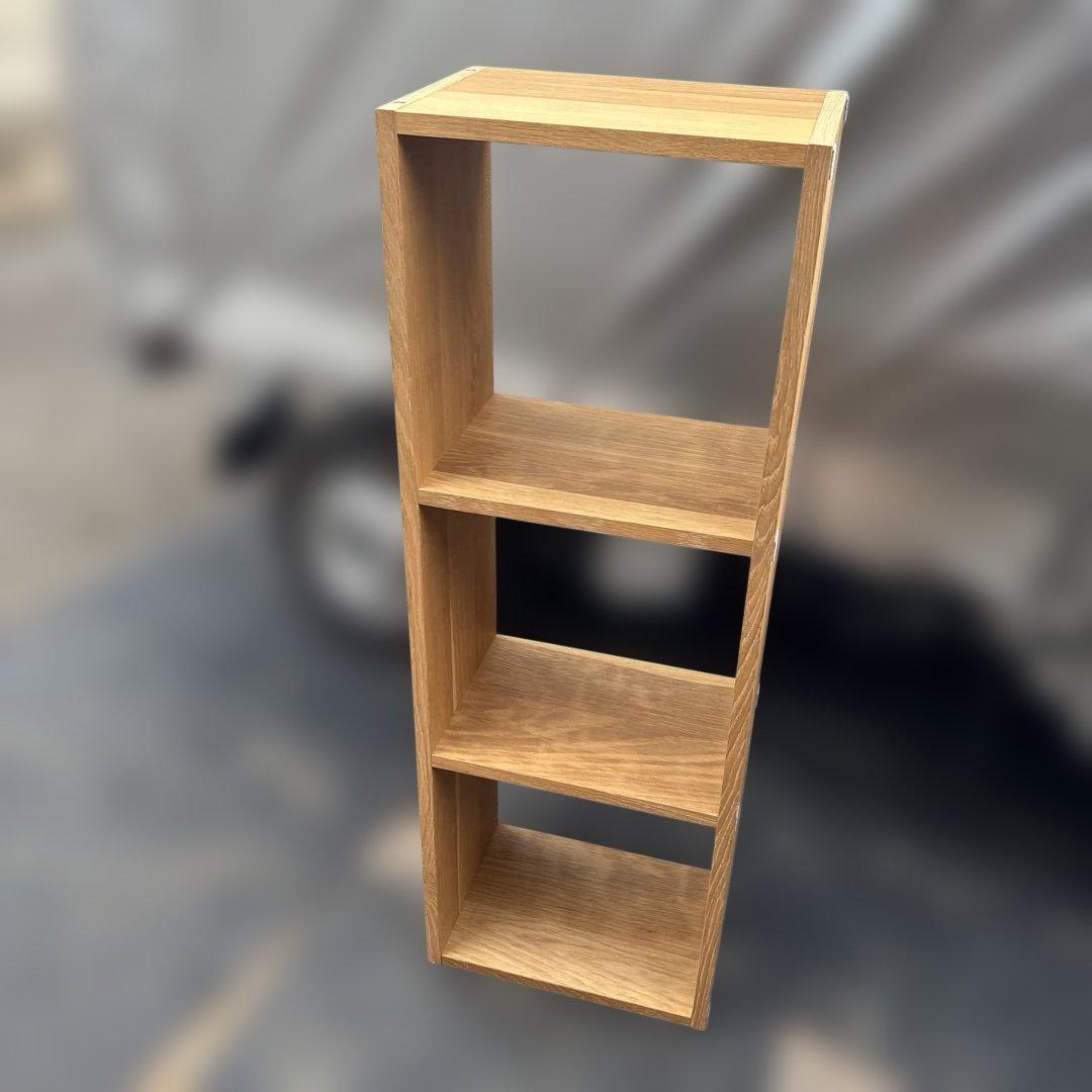 無印良品 スタッキングシェルフ オーク材 1列3段 棚 シェルフ 収納家具