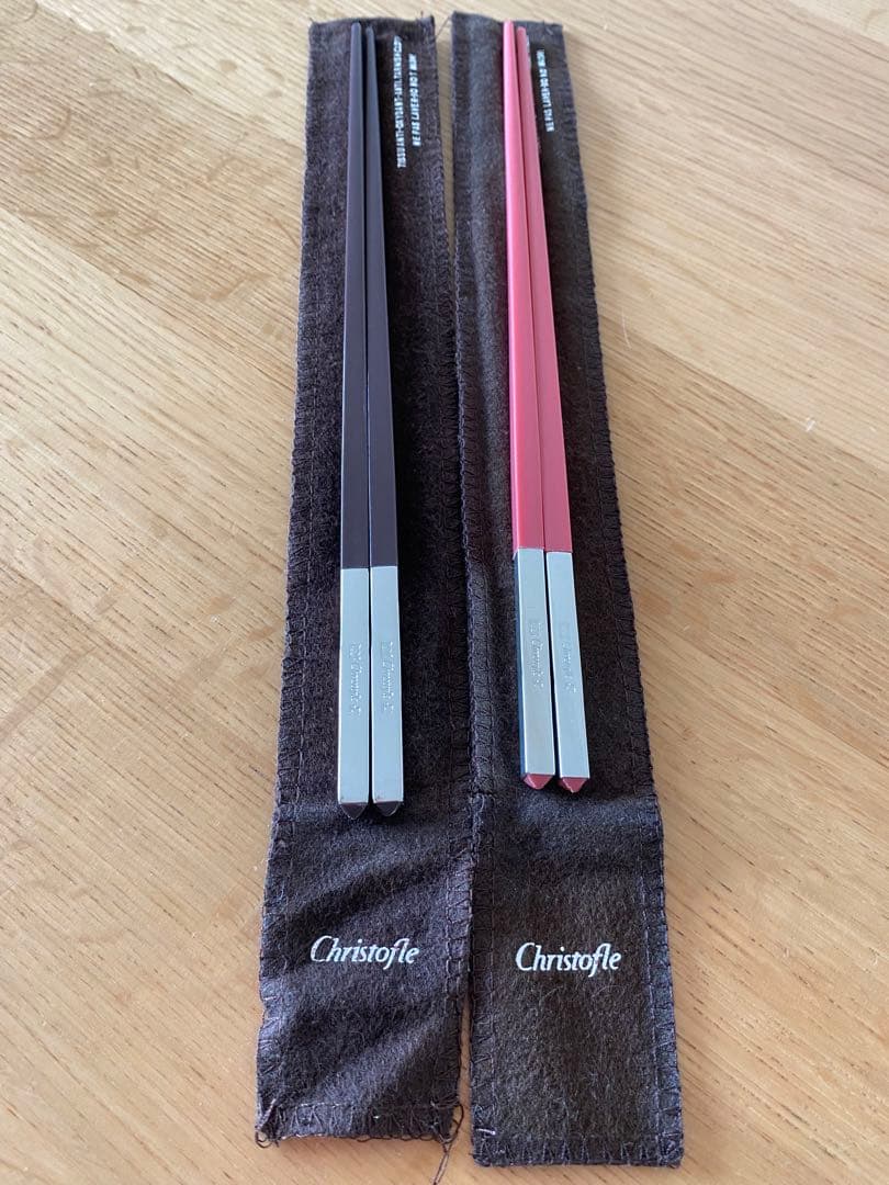 【coco専用】Christofle お箸セット　専用ケース付