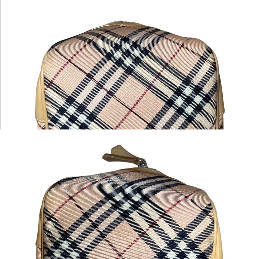 希少 Burberry バーバリー ブルーレーベル ミニボストン バッグ 旅行用