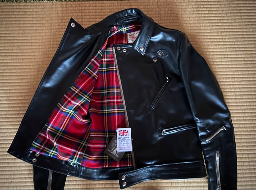 美品 ルイスレザー　サイクロンタイトフィット40 ホース オーダー