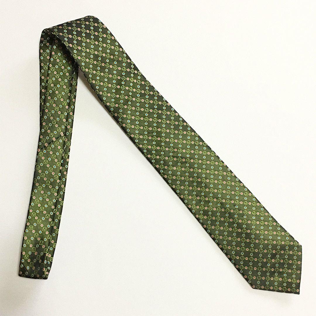 未使用級 ルイヴィトン Louis Vuitton ネクタイ シルク ドット