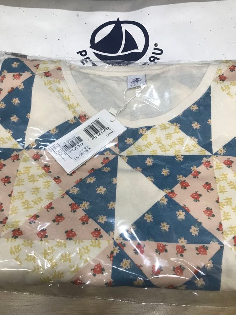 プチバトー レディース パジャマ パッチワーク Lサイズ