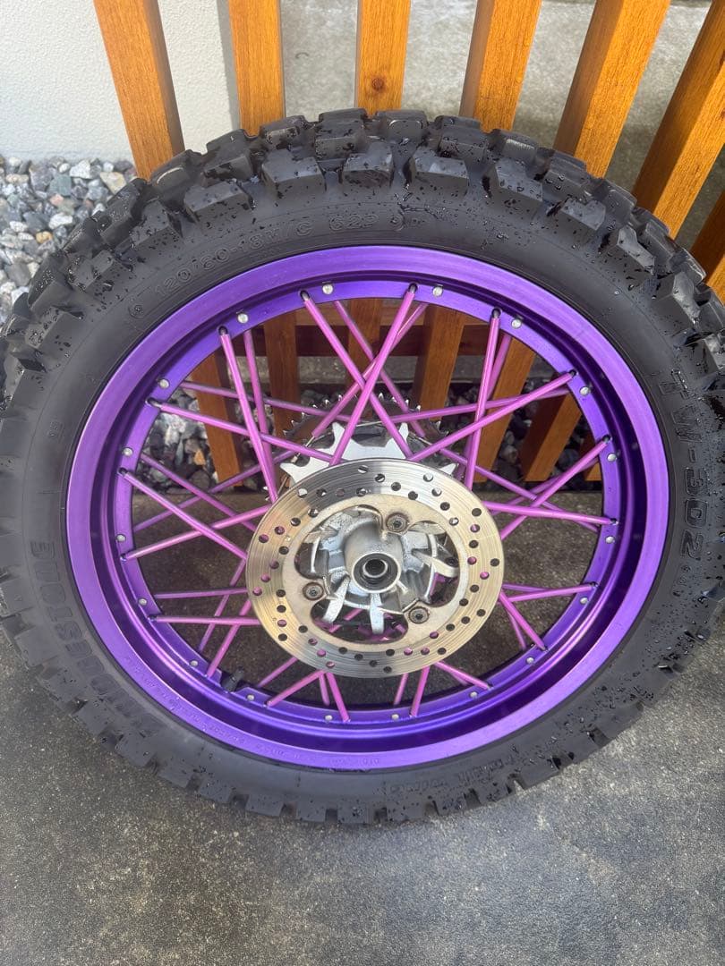 セロー250S(BA-DG11J) 純正タイヤホイール　前後セット