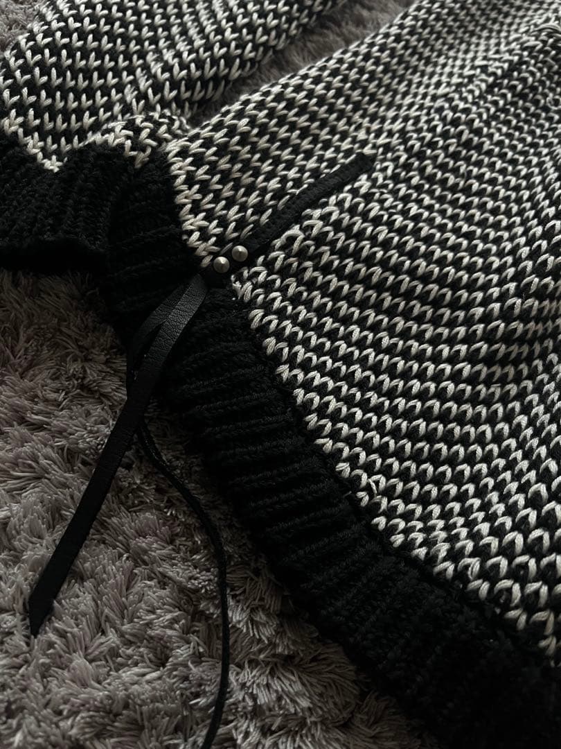 トップス Kmrii archive long knit cardigan lgb