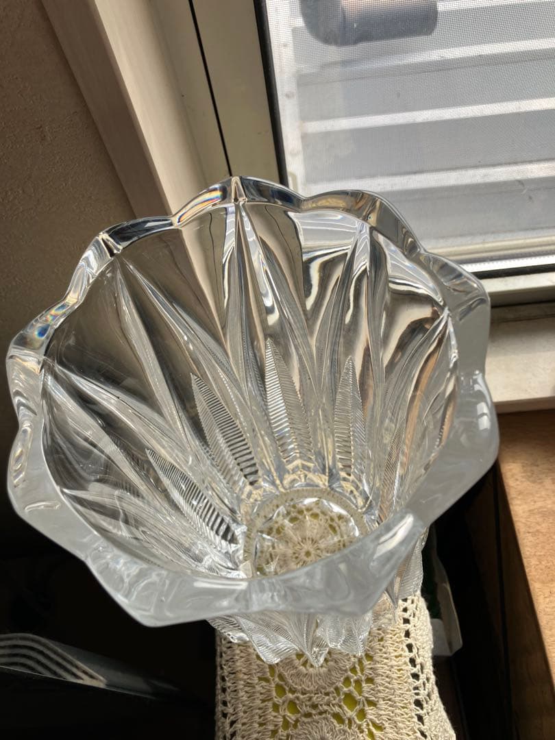 ★お値下げ♪美品【Noritake】ノリタケ★クリスタル＊花瓶★クリアカット★