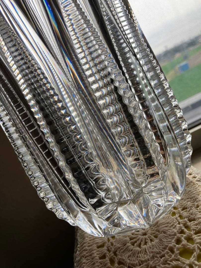 ★お値下げ♪美品【Noritake】ノリタケ★クリスタル＊花瓶★クリアカット★