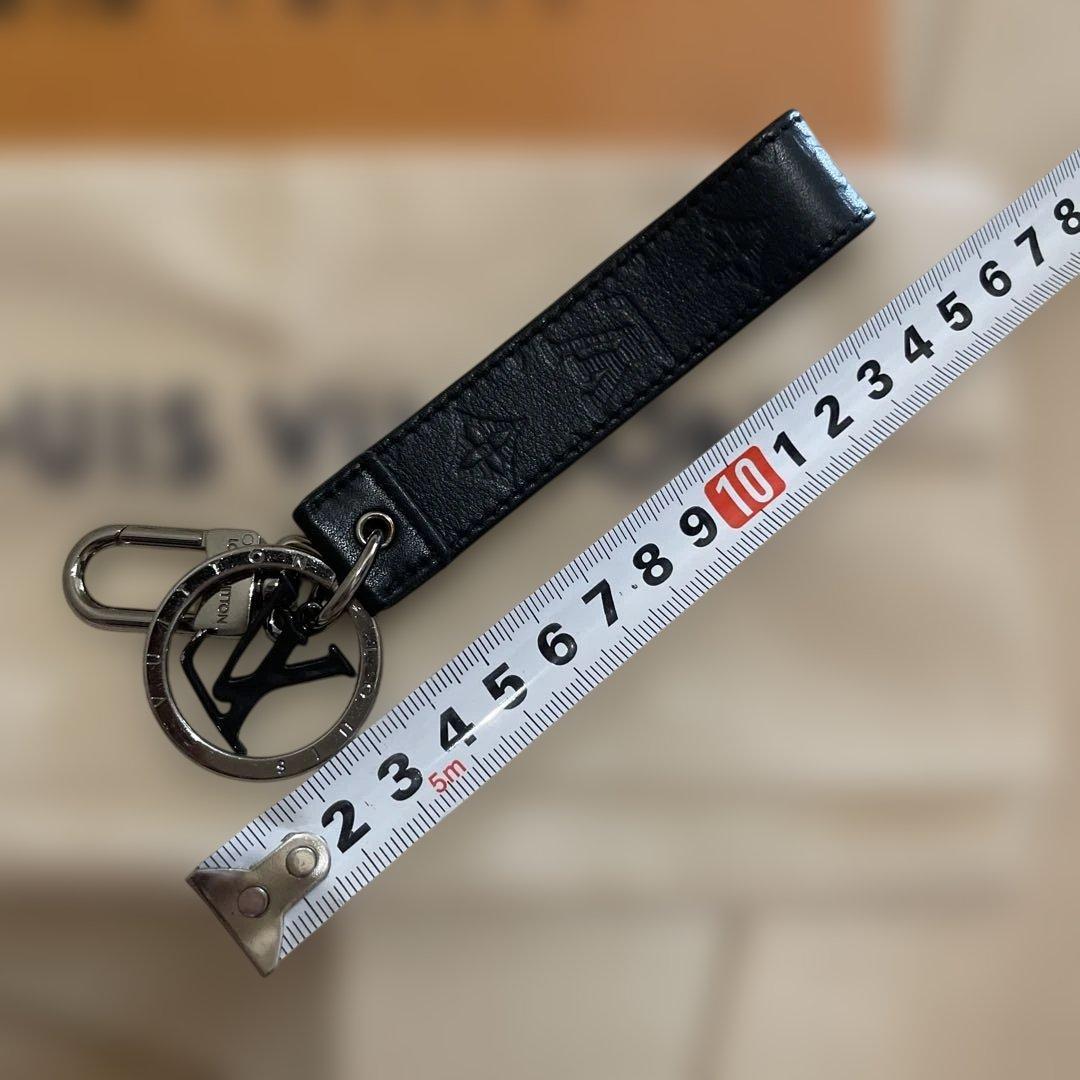 Louis Vuitton ブラックレザー キーホルダー