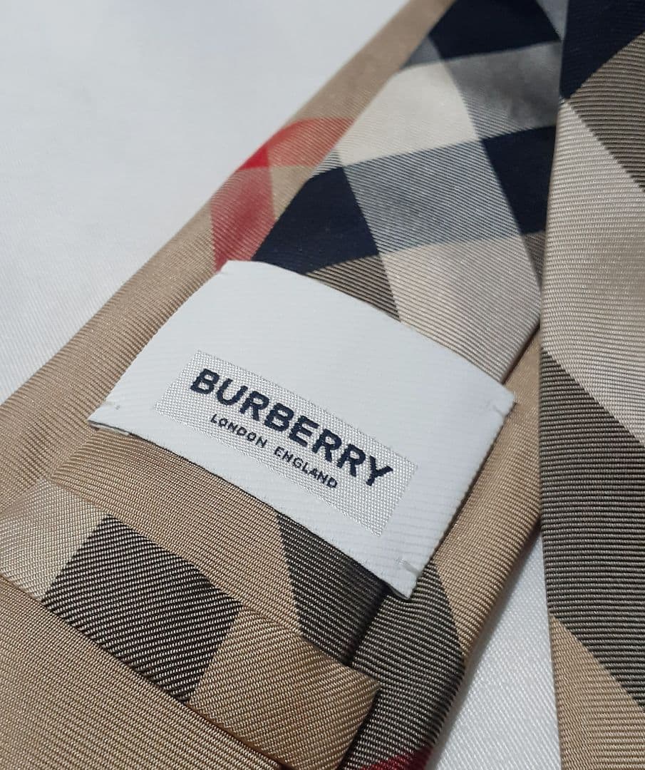 BURBERRY バーバリー ネクタイ ナロータイ ノバチェック イタリア製