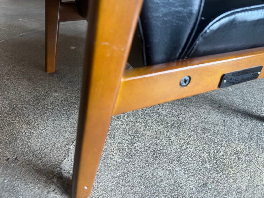 【da1s2c】カリモク60 Kチェアミニ　子供用 1人掛けソファ 黒