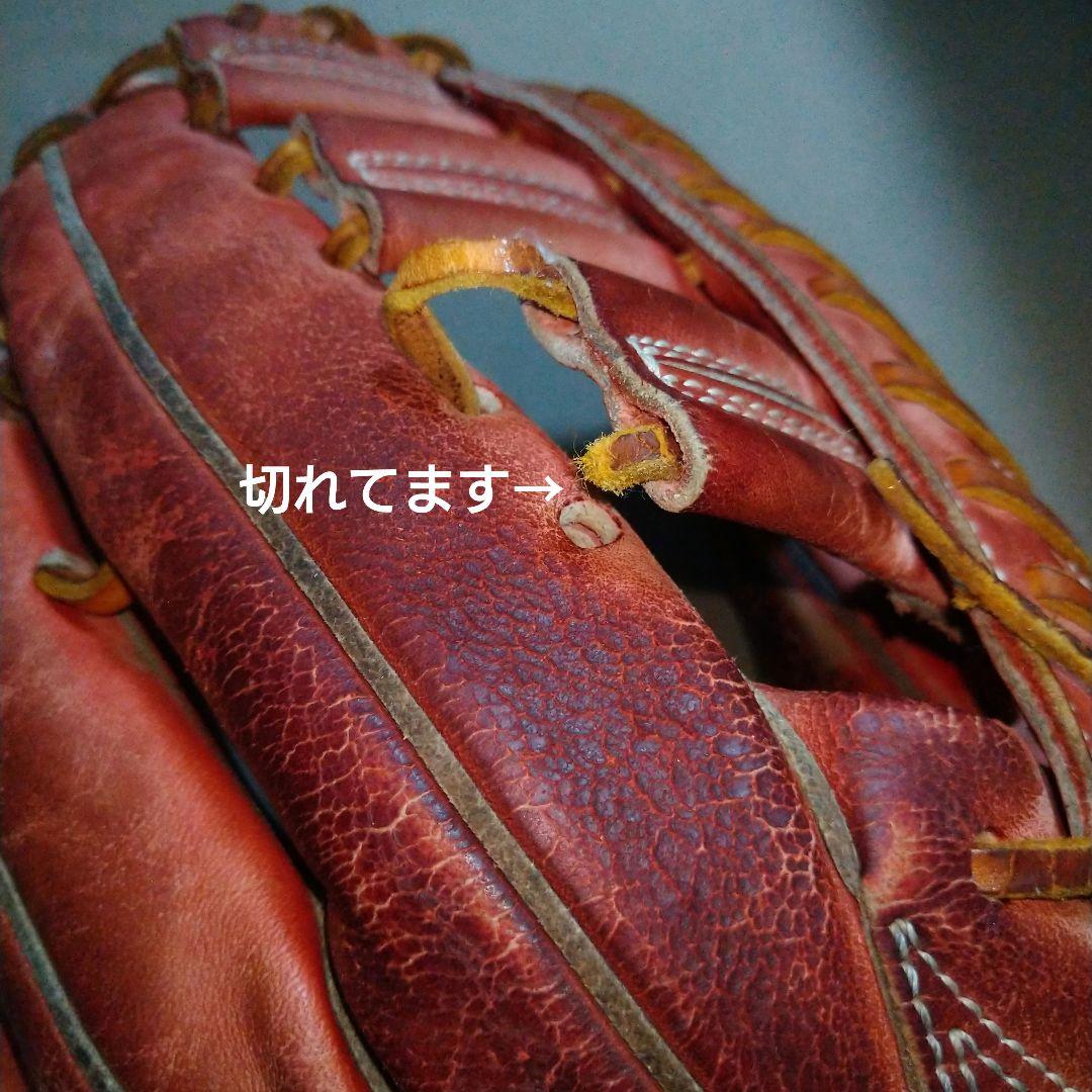 ZETT 赤 硬式グローブ 外野手用
