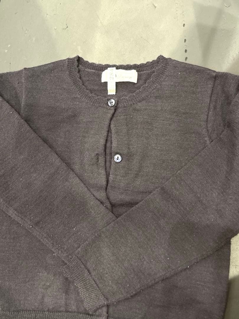 お受験用ノースリーブワンピース125とボレロ120+白シャツ+セーター付き