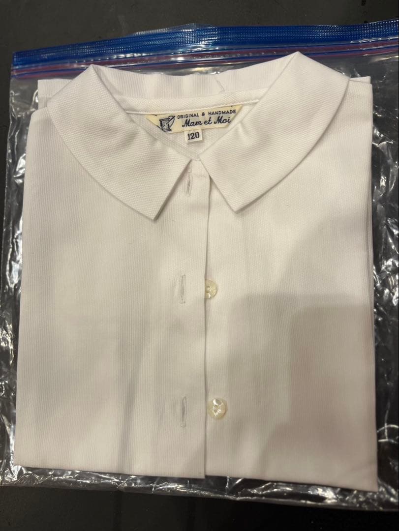 お受験用ノースリーブワンピース125とボレロ120+白シャツ+セーター付き