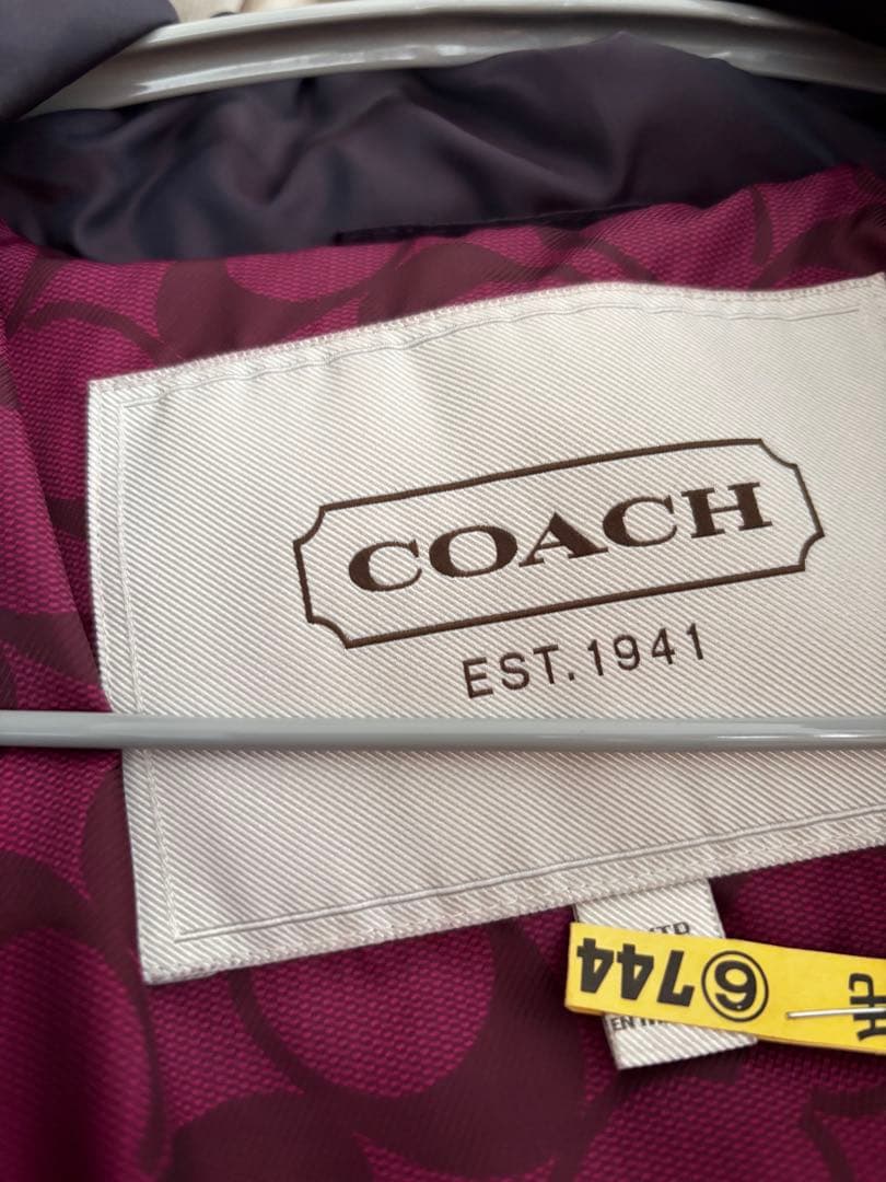 最終値下げ:コーチダウンジャケット(Mサイズ相当)