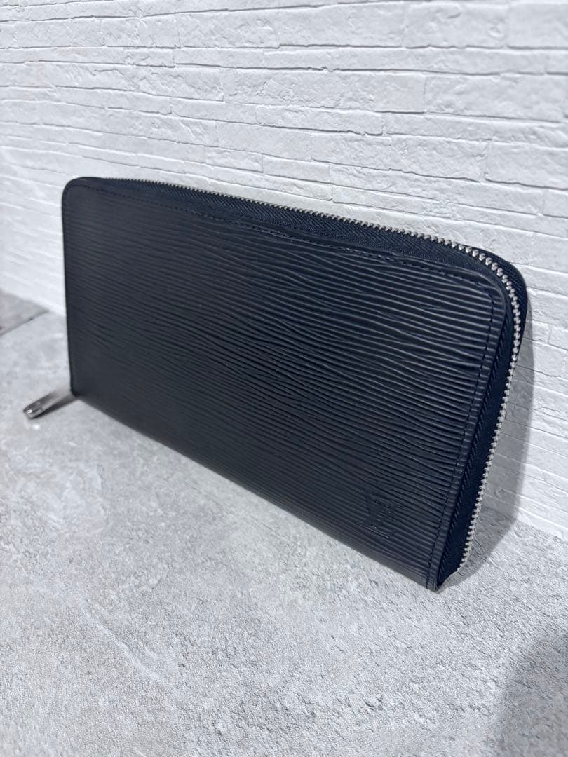 07.メンズ長財布 ルイヴィトン エピ ブラック ジッピーオーガナイザー