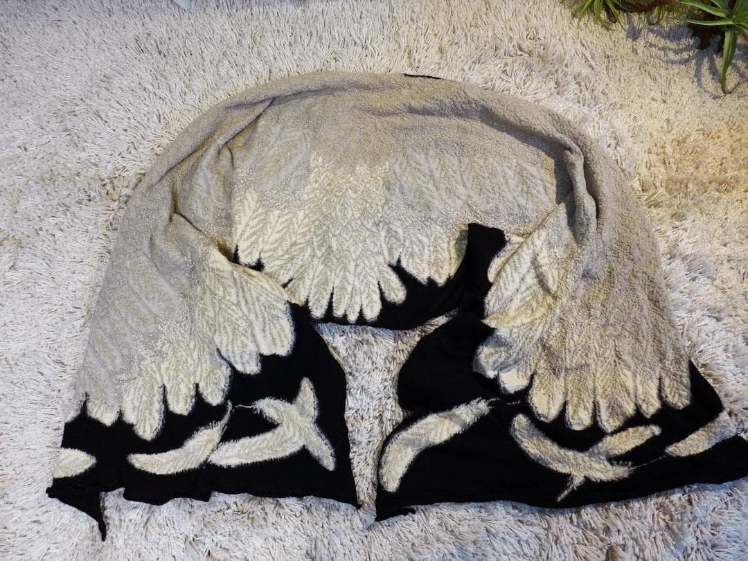 美品キャピタルKapital大判縮絨ストールoldjoeマフラー大鷲JELADO